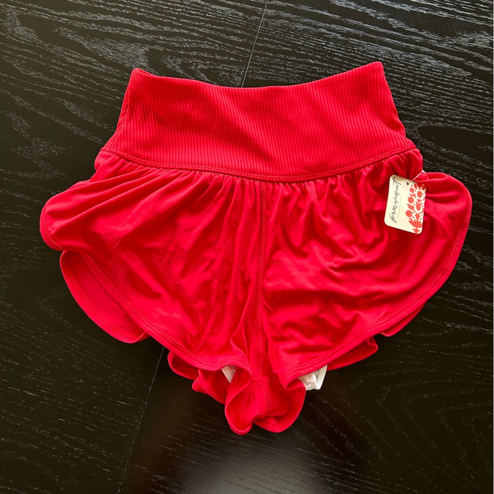 Free People Red Shorts